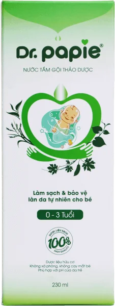 Nước tắm gội thảo dược Dr.Papie 230ml