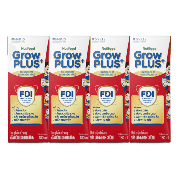 Combo 3 Thùng SPDDPS GrowPLUS+ 180ml (lốc 4 hộp)