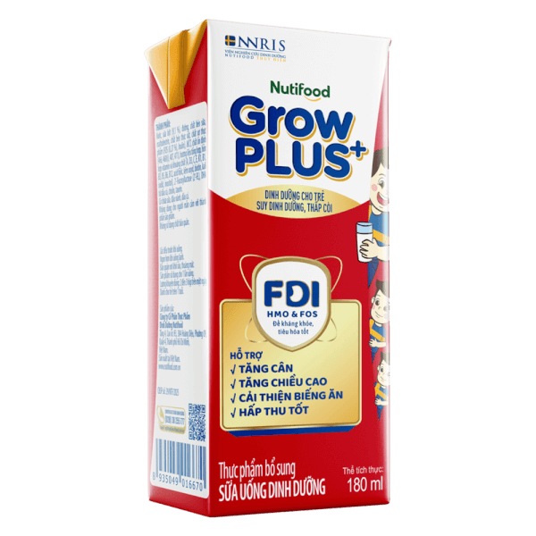 Combo 3 Thùng SPDDPS GrowPLUS+ 180ml (lốc 4 hộp)