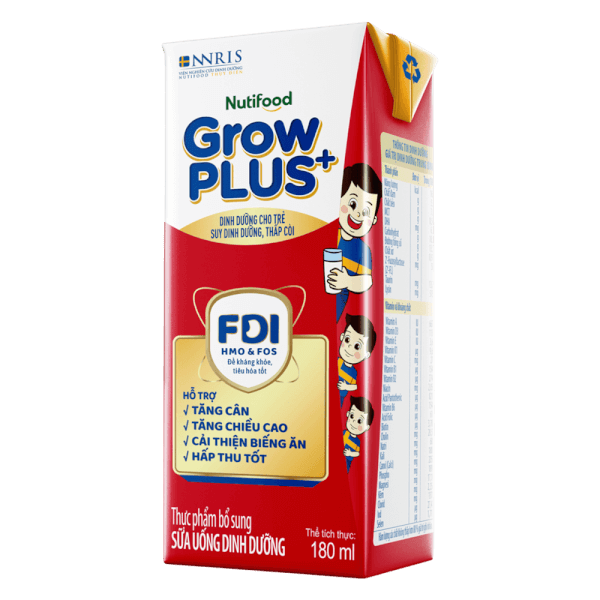 Combo 3 Thùng SPDDPS GrowPLUS+ 180ml (lốc 4 hộp)