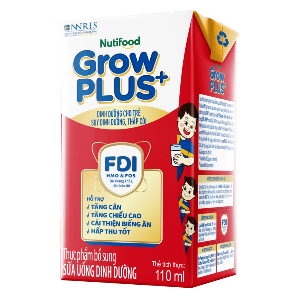 Combo 5 Thùng SPDDPS GrowPLUS 110ml (lốc 4 hộp)