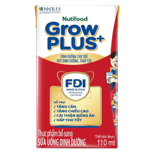 Combo 5 Thùng SPDDPS GrowPLUS 110ml (lốc 4 hộp)