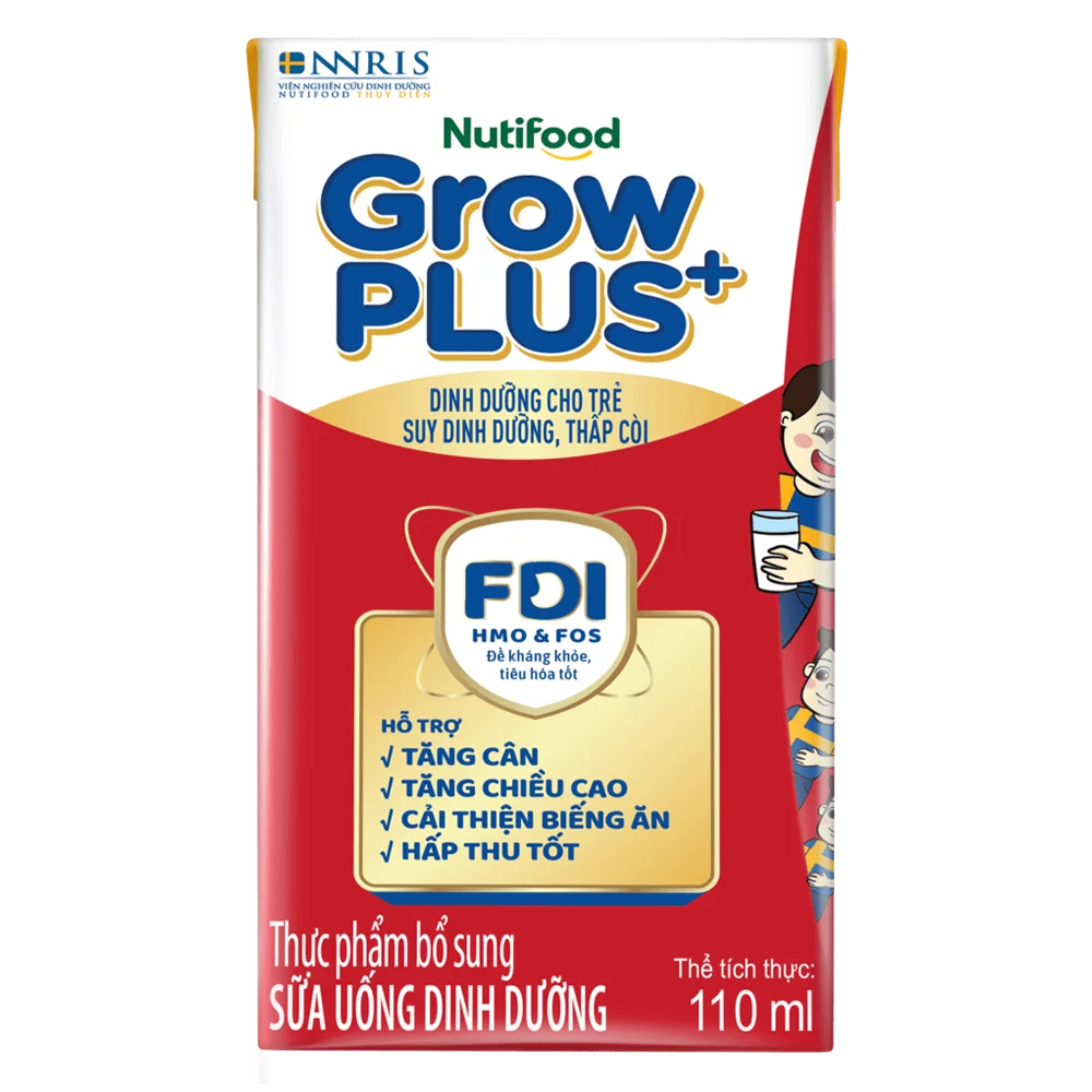 Combo 5 Thùng SPDDPS GrowPLUS 110ml (lốc 4 hộp)