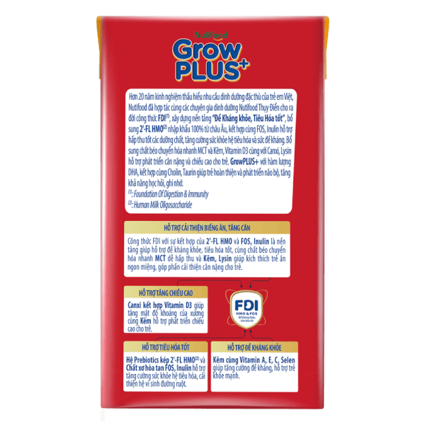 Combo 5 Thùng SPDDPS GrowPLUS 110ml (lốc 4 hộp)
