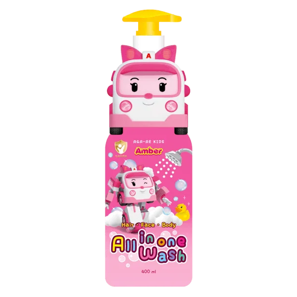 Tắm gội toàn thân cho bé Aga-ae 400ml (hồng)