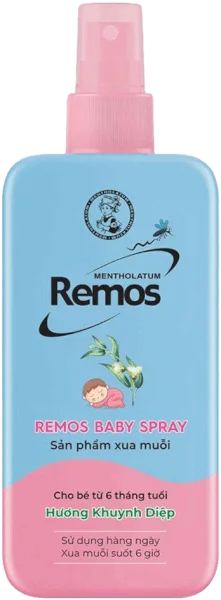 Sản phẩm xua muỗi dạng xịt cho bé từ 6 tháng tuổi (Remos Baby Spray) 70ml