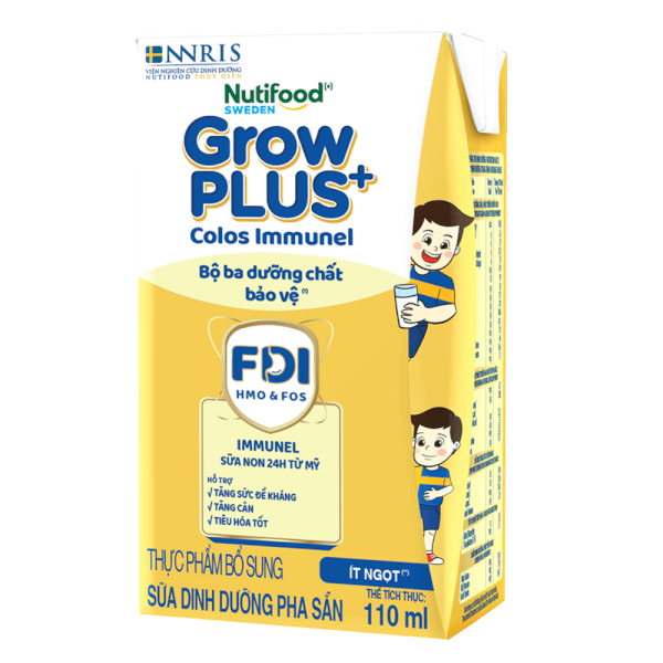 Combo 4 Thùng sữa GrowPLUS+ Colos Immunel, 4x110ml, 48 lốc (4 thùng 12 lốc hoặc 8 thùng 6 lốc)