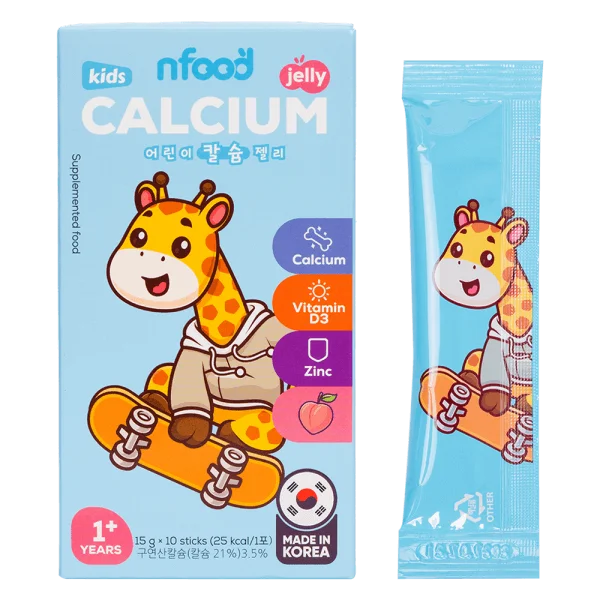 Thực phẩm bổ sung thạch Calci trẻ em NFood hương đào