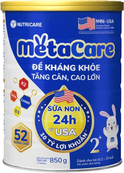 Sữa Metacare Eco 2+ 850g (2-10 tuổi)