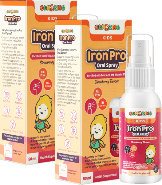 Combo 02 Thực phẩm bảo vệ sức khoẻ Gumazing Iron Pro Oral Spray 50ml