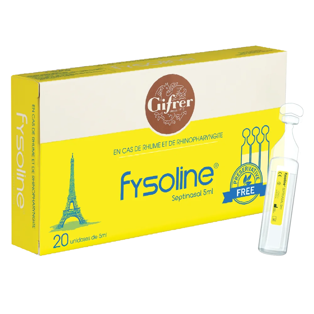 Dung dịch vệ sinh mũi cho người cảm lạnh và viêm mũi Fysoline(20 ống/ hộp)(New)
