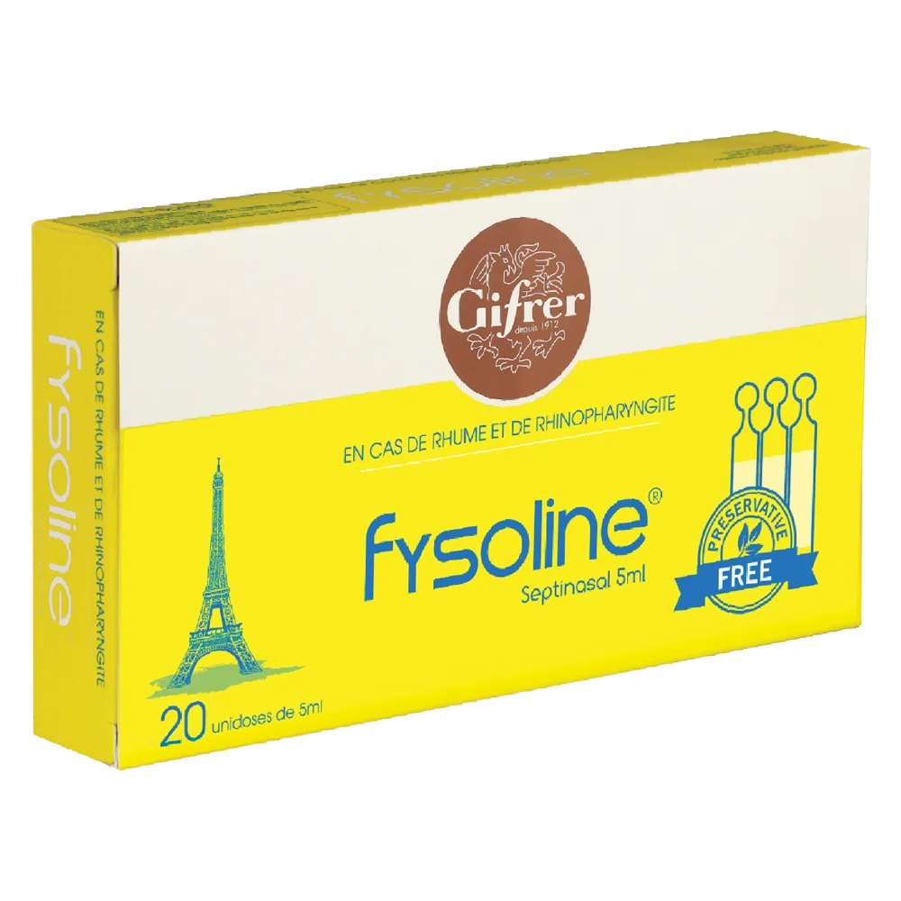 Dung dịch vệ sinh mũi cho người cảm lạnh và viêm mũi Fysoline(20 ống/ hộp)(New)