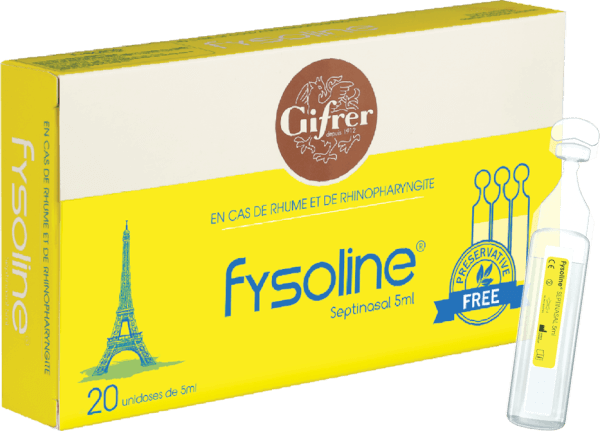 Dung dịch vệ sinh mũi cho người cảm lạnh và viêm mũi Fysoline(20 ống/ hộp)(New)