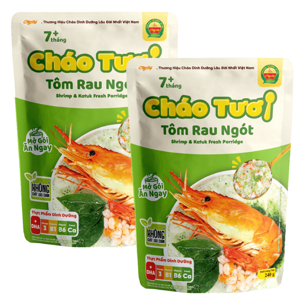Combo 2 Cháo tươi Cây Thị tôm rau ngót