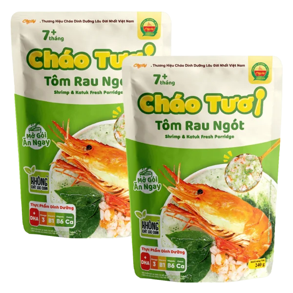 Combo 2 Cháo tươi Cây Thị tôm rau ngót