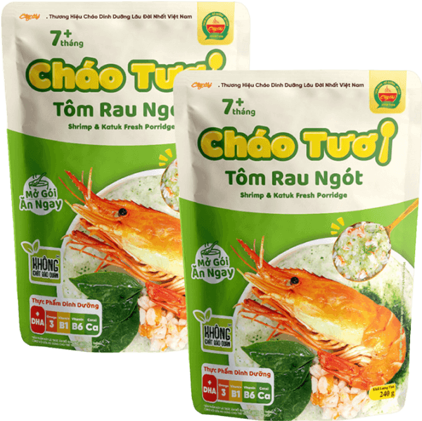 Combo 2 Cháo tươi Cây Thị tôm rau ngót