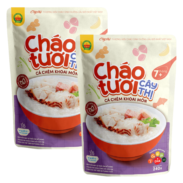 Combo 2 Cháo tươi Cây Thị cá chẽm khoai môn