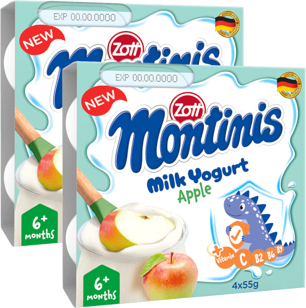 Combo 2 Sữa chua Zott Montinis vị Táo 4*55g