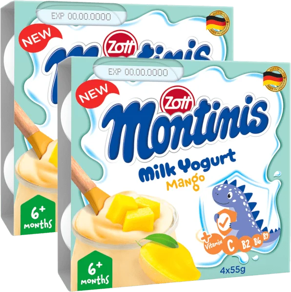 Combo 2 Sữa chua Zott Montinis vị Xoài 4*55g