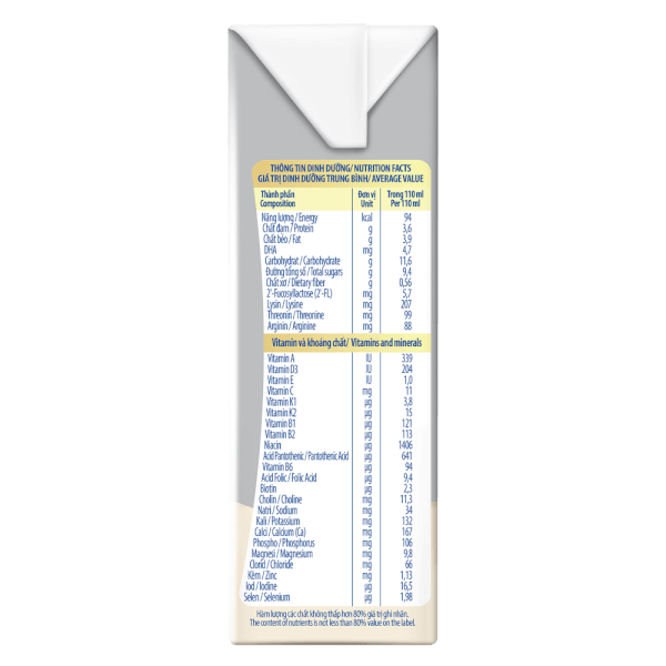 Sữa bột pha sẵn GrowPLUS+ vị chuối 110ml (lốc 4 hộp) (Trên 1 tuổi)