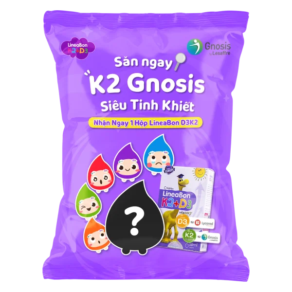 Quà tặng khi mua Thực phẩm bảo vệ sức khỏe Lineabon K2+D3 15ml