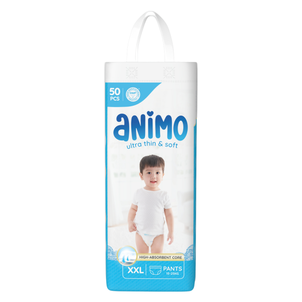 Tã Quần Animo Siêu Mềm Thoáng (XXL, 50 miếng)