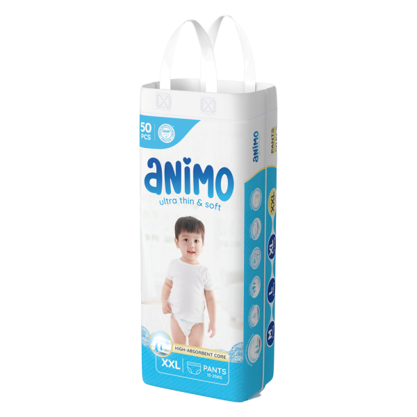 Tã Quần Animo Siêu Mềm Thoáng (XXL, 50 miếng)