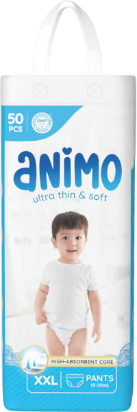 Tã Quần Animo Siêu Mềm Thoáng (XXL, 50 miếng)