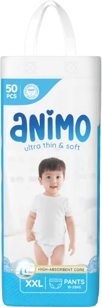 Tã Quần Animo Siêu Mềm Thoáng (XXL, 50 miếng)