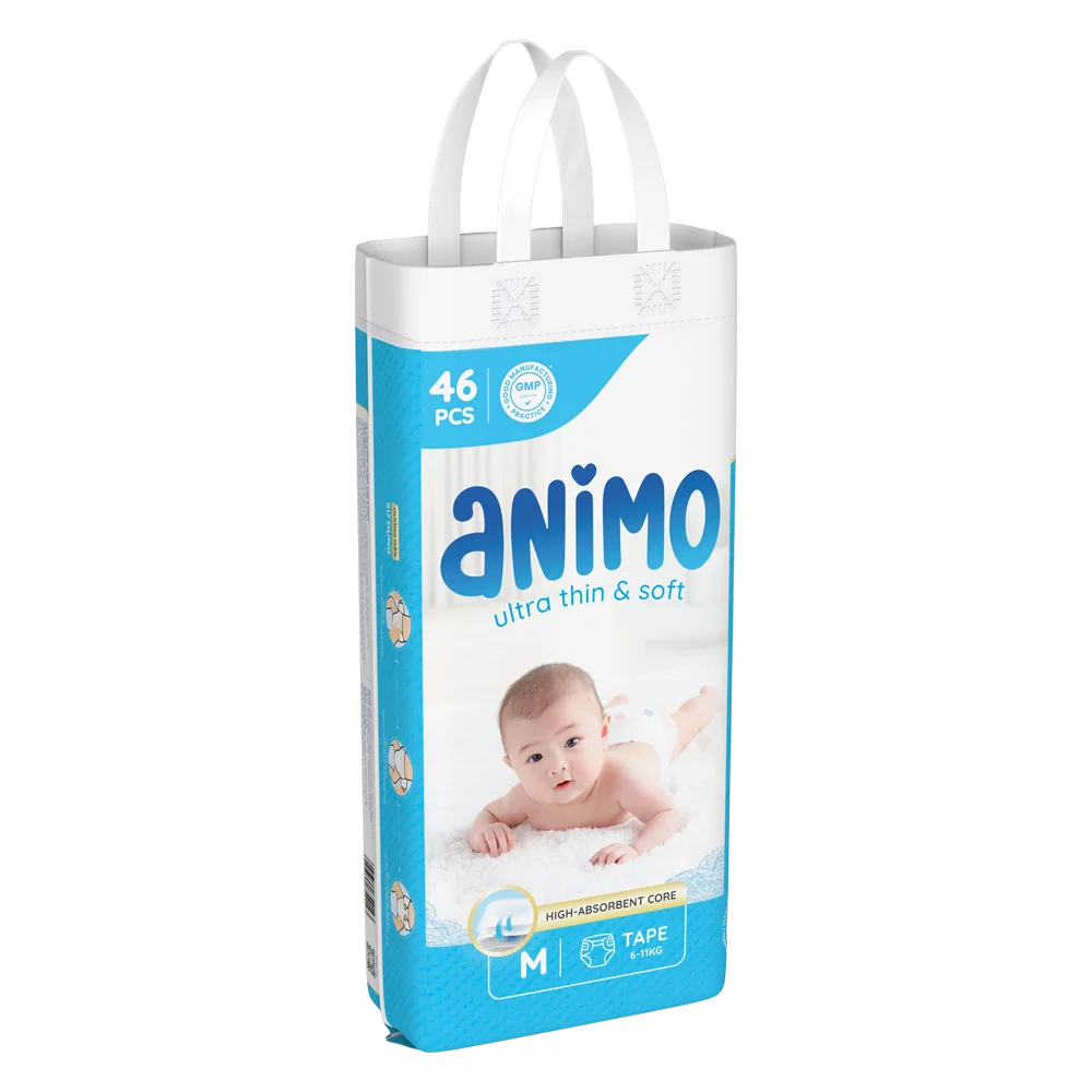 Tã dán Animo Siêu Mềm Thoáng (M, 46 miếng)