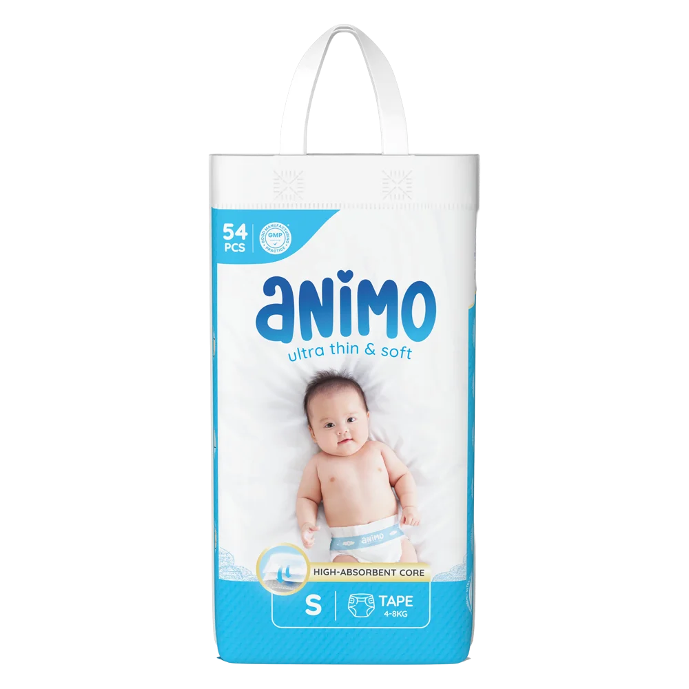 Tã dán Animo Siêu Mềm Thoáng (S, 54 miếng)