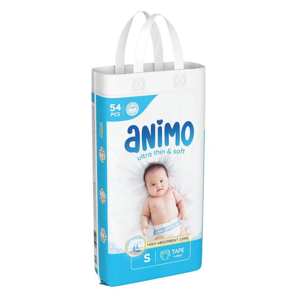 Tã dán Animo Siêu Mềm Thoáng (S, 54 miếng)