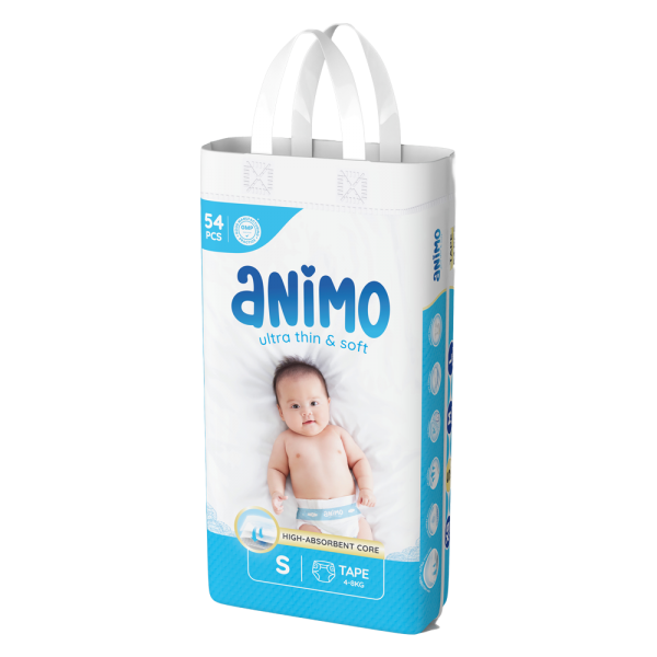 Tã dán Animo Siêu Mềm Thoáng (S, 54 miếng)
