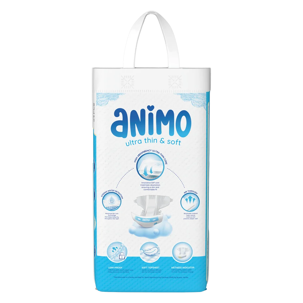 Tã dán Animo Siêu Mềm Thoáng (S, 54 miếng)