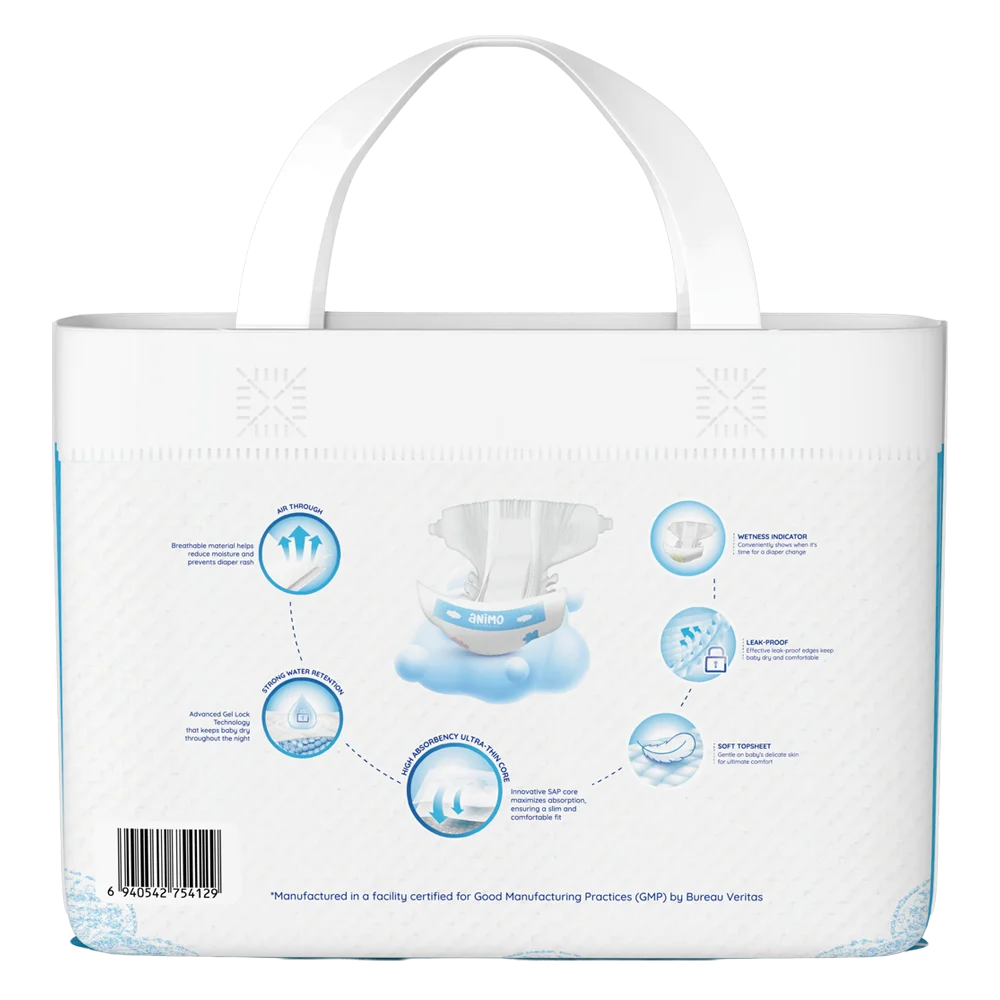 Tã dán Animo Siêu Mềm Thoáng (XS, 38 miếng)