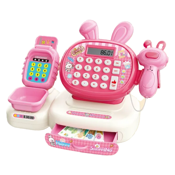 Bộ nhập vai máy tính tiền hình thỏ thông minh RFD645756 C505 (Hồng)