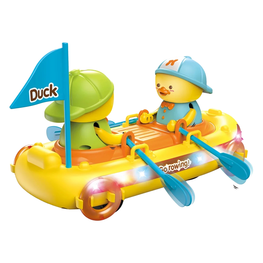 Đồ chơi gia đình vịt chèo thuyền và phát nhạc RFD642578 C505 (Vàng)