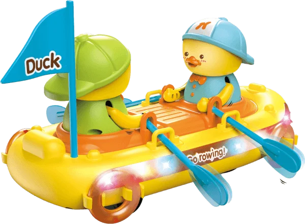 Đồ chơi gia đình vịt chèo thuyền và phát nhạc RFD642578 C505 (Vàng)