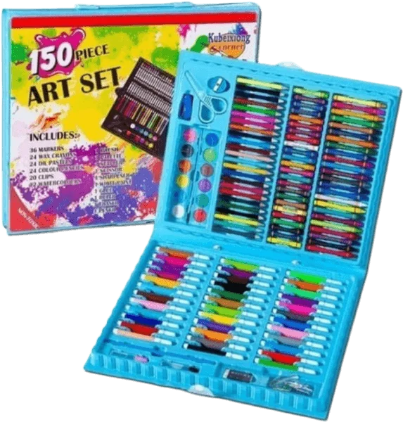 QT_CC_ Hộp bút sáp màu (Xanh)