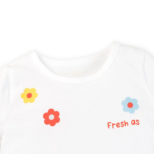 Bộ bé gái ngắn Animo Easy TX0925058 (1Y,Trắng-dương,TT07)