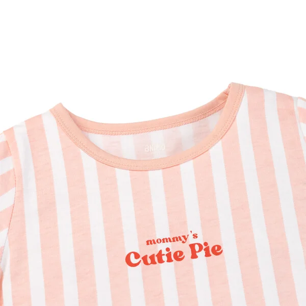 Bộ bé gái ngắn Animo Easy TX0825071 (1Y,Trắng-hồng,TT07)