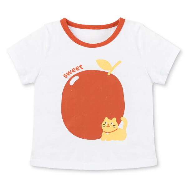 Bộ bé gái ngắn Animo Easy LU0825067 (1-4Y, Trắng-đỏ, TT02)
