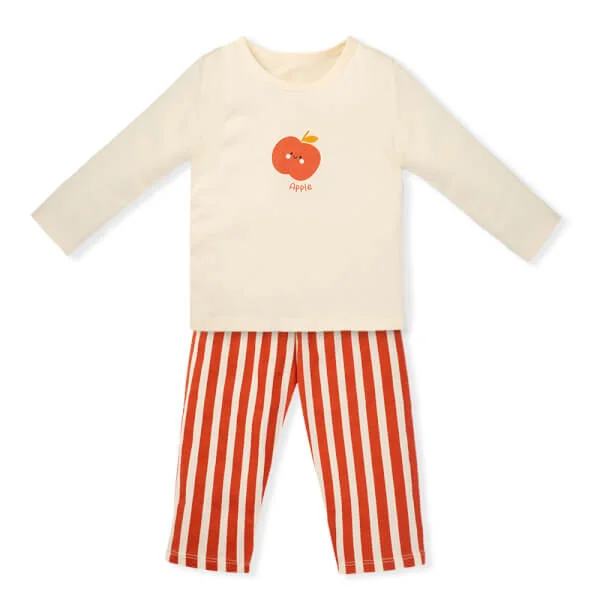 Bộ bé gái dài Animo Easy TX0825064 (1-4Y, màu Kem - Đỏ, TT01)