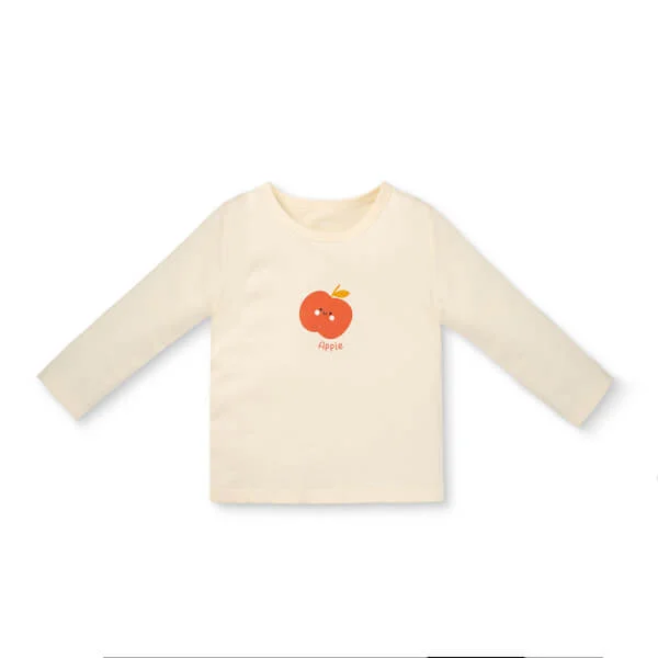 Bộ bé gái dài Animo Easy TX0825064 (1-4Y, màu Kem - Đỏ, TT01)