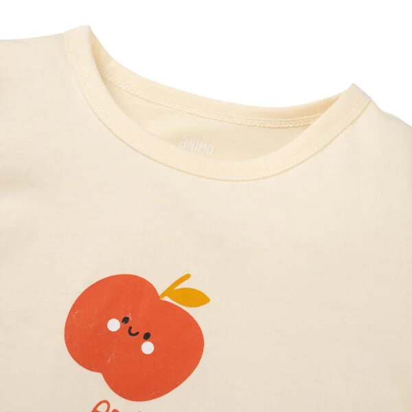 Bộ bé gái dài Animo Easy TX0825064 (1-4Y, màu Kem - Đỏ, TT01)