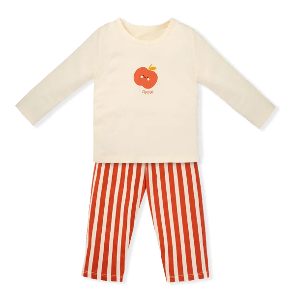 Bộ bé gái dài Animo Easy TX0825064 (1-4Y, màu Kem - Đỏ, TT01)