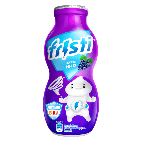 Sữa chua uống Fristi hương nho 80ml (lốc 6 chai)