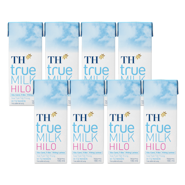 Combo 2 Sữa Tươi TH True Milk Hilo 180ml (lốc 4 hộp)