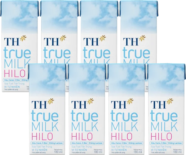 Combo 2 Sữa Tươi TH True Milk Hilo 180ml (lốc 4 hộp)