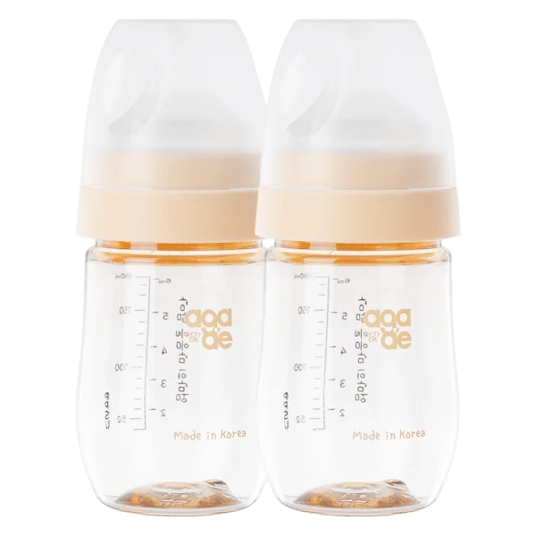 Combo 2 Bình sữa PPSU Aga-ae 180ml (Vàng)
